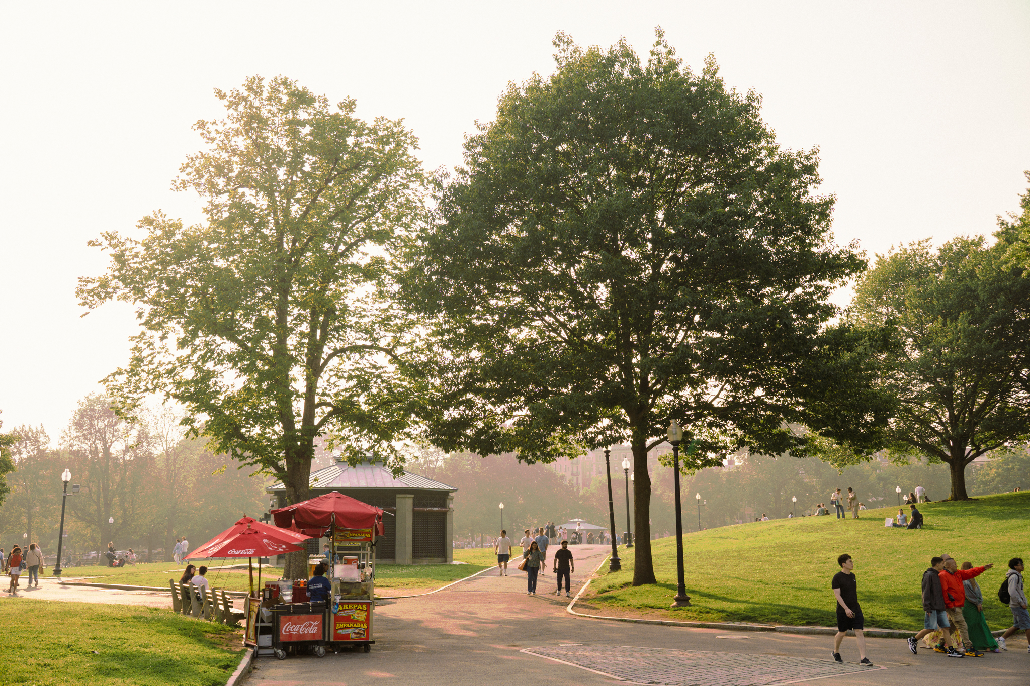 Sunlight at Boston Commons
